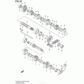 Схема вузла: Трансмісія для Suzuki DL650 V-Strom