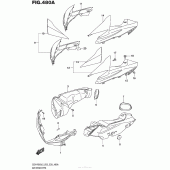 Схема узла: Воздухозаборник для Suzuki GSX-R600
