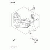 Схема вузла: Фара (Sv650sk3/sk4/sk5/sk6/sk7/sak7 e24) для Suzuki SV650