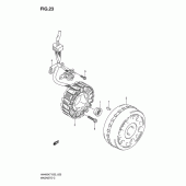 Схема вузла: Статор & Ротор для Suzuki AN400 Burgman (EU analogue of SkyWave)