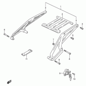 Схема вузла: Багажник для Suzuki DR650 DR650RSE