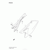 Схема узла: Боковые панели для Suzuki DR-Z125 DR-Z125L