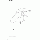 Схема узла: Переднее крыло (Model lo) для Suzuki GS500