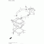 Схема вузла: Циліндр для Suzuki DR-Z400 DR-Z400S