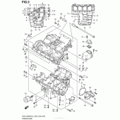 Схема узла: Картер двигателя для Suzuki GSX1300 Hayabusa