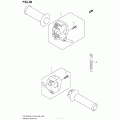 Схема вузла: Пульт управління рульовий для Suzuki DR-Z400 DR-Z400S