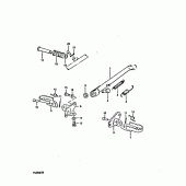 Схема узла: Подножка & Подставка (E22) для Suzuki TS250