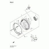 Схема узла: Фара (Gsx1400k6/k7/zk7 e24) для Suzuki GSX1400