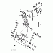 Схема вузла: Важіль прогресії (Model l) для Suzuki GSX-R1100