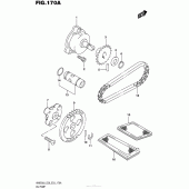 Схема вузла: Масляний насос для Suzuki AN650 Burgman (EU analogue of SkyWave)