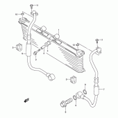 Схема вузла: Олійний охолоджувач для Suzuki GSX600 Katana
