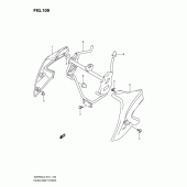 Схема узла: Накладка фары (Gsf650al2 e21) для Suzuki GSF650 Bandit