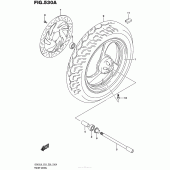 Схема вузла: Переднє колесо Suzuki VZ800 Boulevard M50