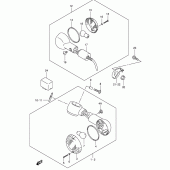 Схема вузла: Поворотники для Suzuki VL125 Intruder LC