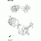 Схема вузла: Кришки картера для Suzuki SV650