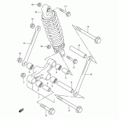 Схема вузла: Важіль прогресії для Suzuki GSX600 Katana