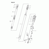 Схема узла: Передняя вилка (Model j) для Suzuki GSX1100