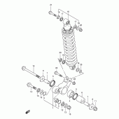 Схема вузла: Важіль прогресії для Suzuki DF125