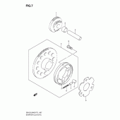 Схема вузла: Привід стартера для Suzuki EN125