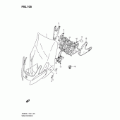 Схема узла: Ветровое стекло (An650al1 e24) для Suzuki AN650 Burgman (EU analogue of SkyWave)