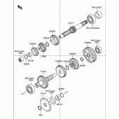 Схема узла: Трансмиссия для Suzuki DR-Z110
