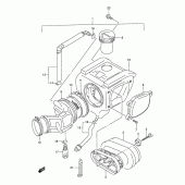 Схема узла: Воздушный фильтр для Suzuki DR250