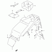 Схема узла: Заднее крыло (Model t/v) для Suzuki RF600