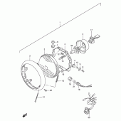 Схема вузла: Фара для Suzuki VS1400 Intruder 1400