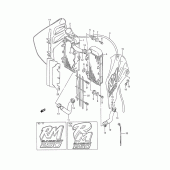 Схема вузла: Радіатор (Model k/l) для Suzuki RM250