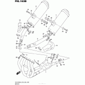 Схема вузла: Вихлопна система (Gsx1300Ral5 E28) для Suzuki GSX1300 Hayabusa