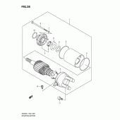 Схема узла: Стартер электрический для Suzuki AN400 Burgman (EU analogue of SkyWave)