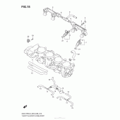 Схема вузла: Throttle Body Hose/Joint (E03) для Suzuki GSX-R750