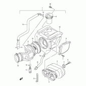 Схема узла: Воздушный фильтр для Suzuki DR250