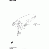 Схема вузла: Заднє крило для Suzuki DR-Z70