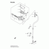 Схема вузла: Передній гальмівний циліндр (Model k7/k8/k9/l0) для Suzuki VL800 Boulevard C50T