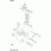 Схема вузла: Важіль прогресії (Dl650Al4 E33) для Suzuki DL650 V-Strom