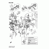 Схема вузла: Електропроводка (An650ak9/al0 e2/e19/p37) для Suzuki AN650 Burgman (EU analogue of SkyWave)