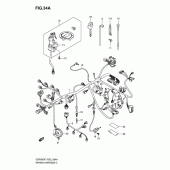 Схема вузла: Електропроводка (Gsf650ak7/ak8/uak7/uak8) для Suzuki GSF650 Bandit