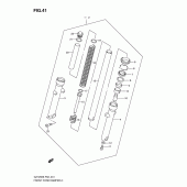 Схема узла: Передняя вилка для Suzuki GZ125 Marauder