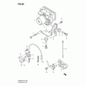 Схема вузла: Блок ABS (An650ak6/ak7/ak8/azk8/ak9/al0) для Suzuki AN650 Burgman (EU analogue of SkyWave)