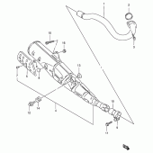 Схема вузла: Вихлопна система для Suzuki DF125