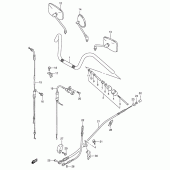 Схема вузла: Кермо & Тросики (Model n/p/r) для Suzuki VS800 Intruder 800
