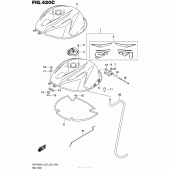 Схема вузла: Паливний бак (Gsx-R600L5 E33) для Suzuki GSX-R600