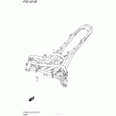 Схема вузла: Рама (Sfv650L5 E28) для Suzuki SFV650 Gladius