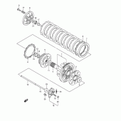 Схема вузла: Зчеплення для Suzuki GSF600 Bandit