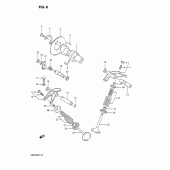 Схема вузла: Розподільний вал & Клапан для Suzuki DR650 DR650R