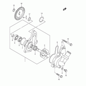 Схема вузла: Водяний насос Suzuki DR-Z400 DR-Z400E