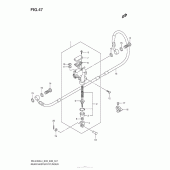 Схема вузла: Задній гальмівний циліндр Suzuki RM-Z450