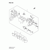 Схема узла: Задний тормозной суппорт (Sv650sl1 e24) для Suzuki SV650