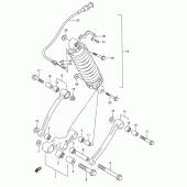 Схема вузла: Важіль прогресії (See note) для Suzuki GSX750 Katana